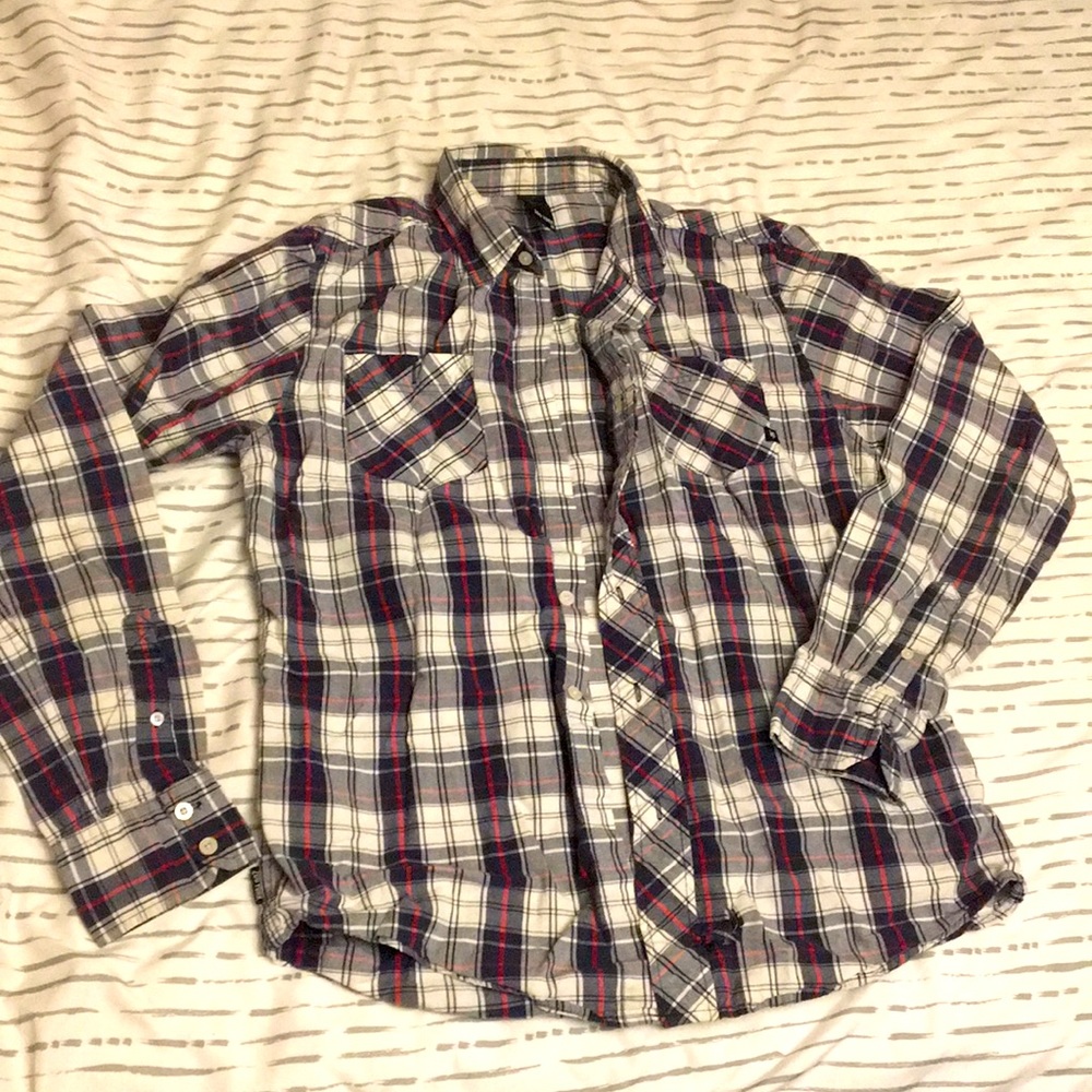 Zoo York causal button up shirt. Med.